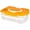 Orange, variant on 2 Tier Plastic Egg Container Holder,Clear Deviled Egg Tray with Lid Egg Carrier Box Holder for Refrigerator Freezer Storage