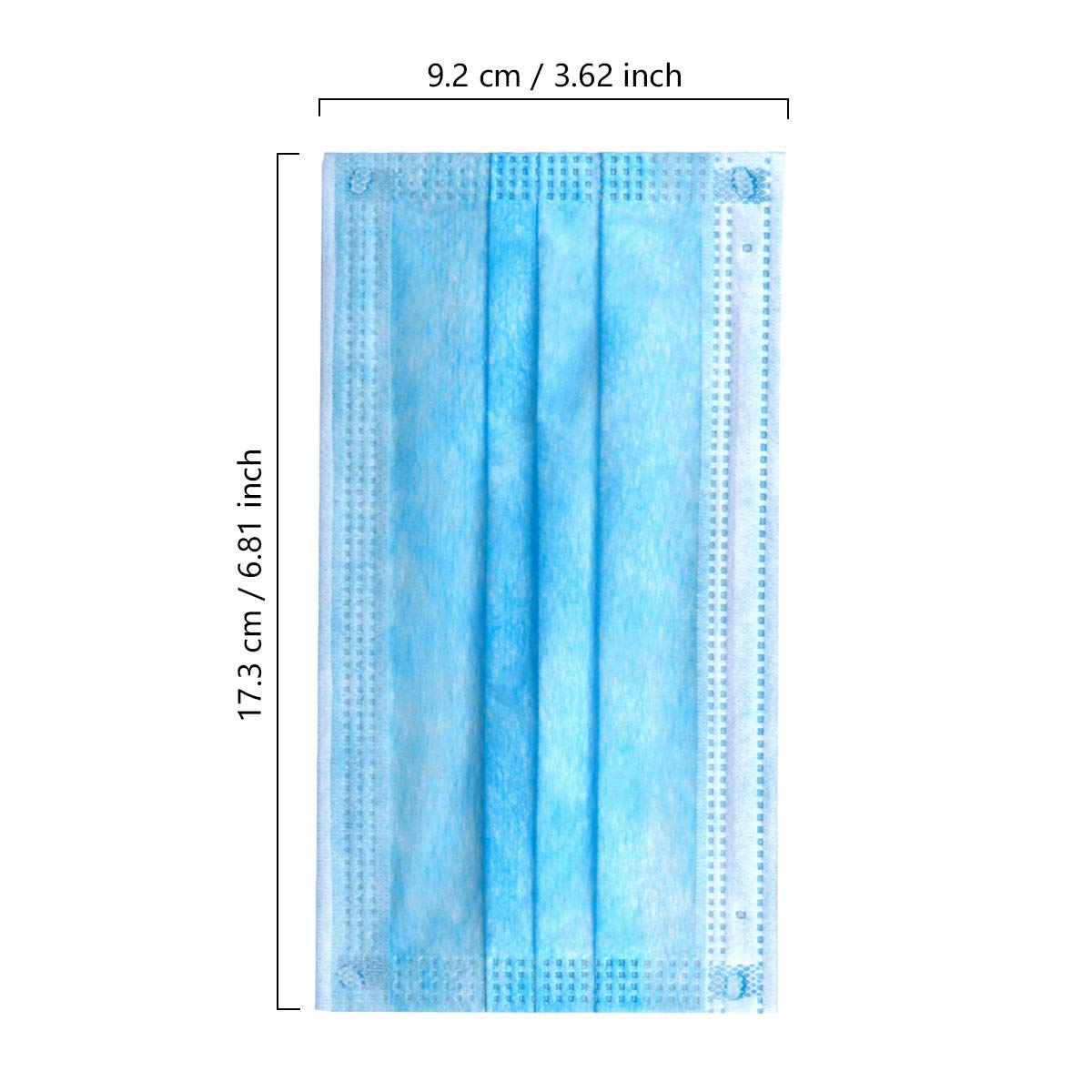 K-Cliffs Face Mask 500pcs Disposable Masks with Elastic Ear Loops | 3-Ply Breathable Non-Woven 3 Layer Protection
