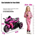 thumbnail image 5 of HNH 12V Ride on Motorcycle with Remote Control for Children, Battery Powered Kids Motorcycle 4Mph, 100Lbs Max, 5 of 8