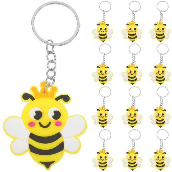 Dayesque 24pcs Cute Keychains Set, Key for Kids, Birthday Party Favors, Shower Supplies, Charms for Bags and Backpacks