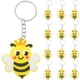 thumbnail image 1 of 24 llaveros de abeja con diseño de abeja de dibujos animados, para fiestas de cumpleaños infantiles, decoraciones para baby shower., 1 of 8