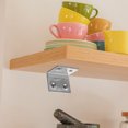 thumbnail image 4 of 10pcs L Bracket Stainless Steel Corner Brace Shelf Support Bracket Mount, 4 of 6