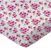 SheetWorld Fitted 100% Cotton Percale Play Yard Sheet Fits BabyBjorn Travel Crib Light 24 x 42, Pink Floral