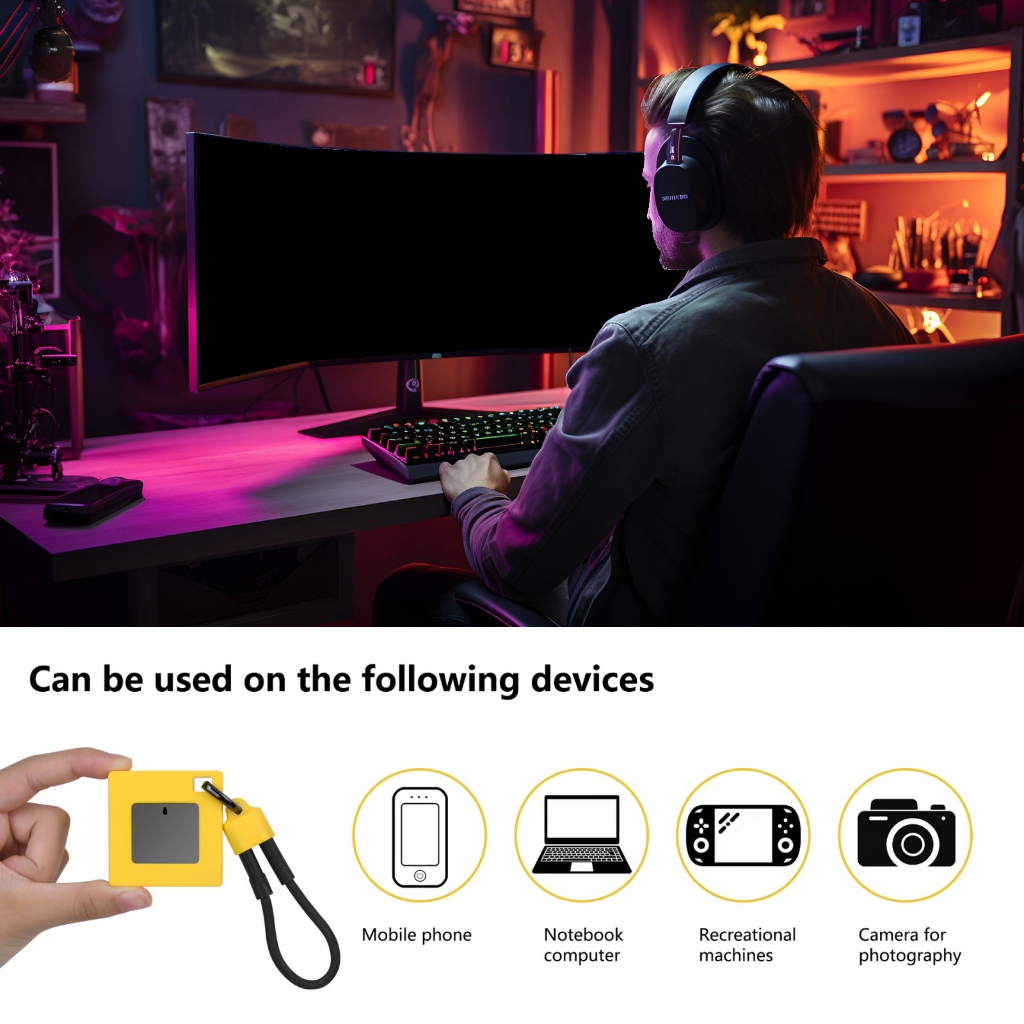 AOOOWER Portable M.2 NVMe SSDs Protector USB C 10Gbps Enclosure for Smartphone