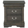thumbnail image 2 of Bowery Hill Contemporary 2 Drawer Nightstand in Dark Gray, 2 of 4
