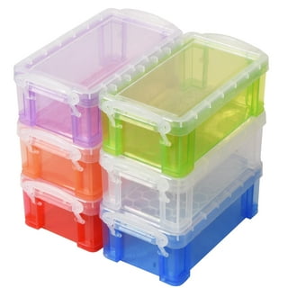 Ozmmyan Small Storage Container Mini Portable Storage Box Desktop Button  Storage Box With Lid Mini Storage Container Box Organizers and Storage 