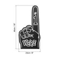 thumbnail image 2 of Uxcell 18 Inch Giant Foam Finger, We Are #1 EVA Cheerleading Fingers for Celebration Sports Games Party, Black, 2 of 5