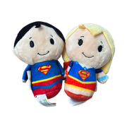 Hallmark Itty Bittys 2-Pack SUPERGIRL + CLARK KENT As SUPERMAN Mini Plush Toy 4.5" Set of 2