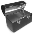 thumbnail image 4 of Plain Metal Dome Lunch Box - Black, 4 of 4