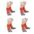 thumbnail image 1 of 4 pares de calcetines de algodón Calcetines de cinco dedos Calcetines de algodón de tubo mediano para hombre Calcetines con puntera dividida, 1 of 6