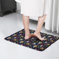thumbnail image 4 of Navy Mexican Skull Pattern Flannel Non Slip Door Rugs,Washable Door Mats Indoor,Decorative Door Mats,Dirt-Resistant and Absorbent Doormat for Entrance,Bedroom,Kitchen,Bathroom,23.5x16in(60x40cm), 4 of 5