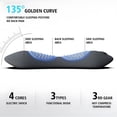 thumbnail image 3 of 3-in-1 Massager Lumbar Support Pillow - Triple Fusion Heat & Vibration Therapy, Relieves Lower Back Pain & Spine Pressure for Office Chair, Car Seat or Home Use., 3 of 9