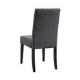 thumbnail image 4 of New Classic Furniture Crispin Solid Wood Dining Chair in Granite Gray (Set of 4), 4 of 7