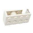 thumbnail image 4 of Tape Dispenser, Mini Building Block Shape Tape Dispenser Easy Cutting Desk Tape Holder PP Material Practicality Desktop Tape Dispenser for School Office Study, 4 of 7