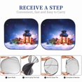 thumbnail image 6 of Windshield Sun Shade, Lantern On Snow With Christmas Foldable Car Sun Shade Windshield for Front, 2 Pieces, 6 of 7