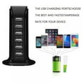 thumbnail image 5 of Sailboat 6-Port USB Multi-function Desktop Fast Charger Power Adapter,Black, 5 of 9