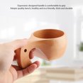 thumbnail image 3 of Taza de madera para té y café, portátil, para exteriores, de madera de pino natural, con asa(#3), 3 of 8