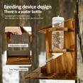 thumbnail image 5 of Threns Squirrel Feeder with Water Bottle Wooden Squirrel Picnic Table Feeder Hold Corn Peanut for Outside Garden Backyard Patio, 5 of 10