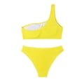 thumbnail image 5 of XIYON Womens Bikini Sets New Bikini Backless One Shoulder Personality Swimsuit Swimwear Beach Vacation Clothes, 5 of 7