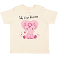 thumbnail image 3 of Inktastic Aditi My Papa Loves Me Pink Elephant Beautiful Girls Toddler T-Shirt, 3 of 5