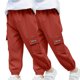 thumbnail image 2 of Odeerbi 2-14 Años Boys 2 Pcs Pantalones de Carga Pantalones Jogger Pantalones Spring Summer Color Sólido Pantalones de Trabajo Informal Con Bolsillo, 2 of 9