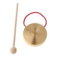 thumbnail image 4 of Esquirla 4'' Metal Gong with Hammer Set Chinese Traditional Musical Instrument Cymbal Toy, 4 of 8