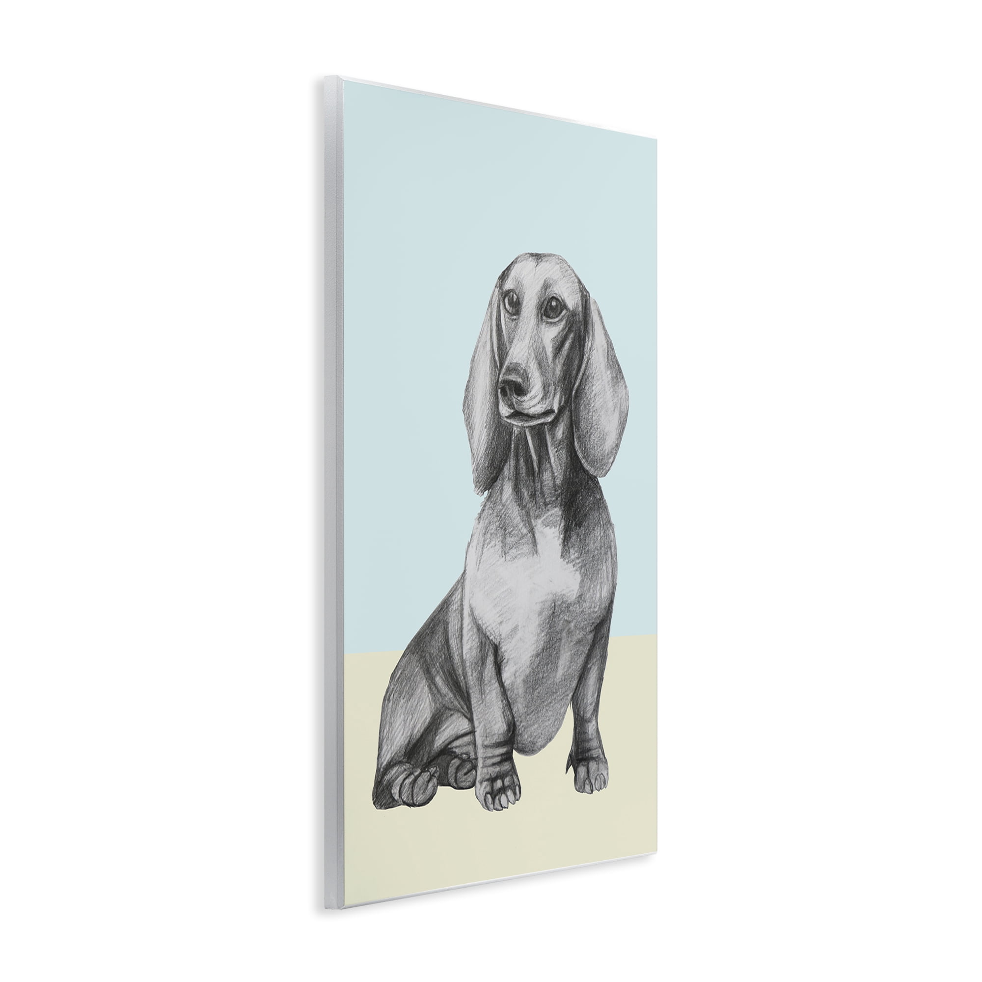 Stupell Industries Sitting Dachshund Sketch Wall Plaque Art, design by Violeta Vollmer