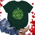 thumbnail image 1 of LSLJS T-Shirt Décontracté à Manches Courtes et Col Rond Imprimé Saint Patrick pour Femmes, 1 of 4