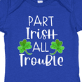 thumbnail image 4 of Inktastic Part Irish All Trouble St. Patrick's Day with Green Clovers Boys or Girls Baby Bodysuit, 4 of 5