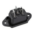 thumbnail image 3 of C14 Panel Mount Plug Adapter AC 250V 10A /5A 3 Pins IEC Inlet Module Plug Power Connector Socket Straight 2Pcs, 3 of 3