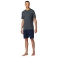 thumbnail image 2 of SCHIESSER Pijama corto de hombre - Casual Essentials, cuello redondo, algodón Antracita M (Medium), 2 of 4