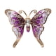 thumbnail image 1 of Broche de mujer Qarigey alfileres de diamantes de imitación púrpura, 1 of 6