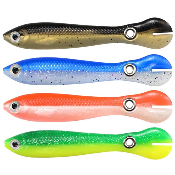 Cebos 4x 10cm 6g Bionic Loach Señuelos de Pesca Hundimiento Artificial Suave (Mixto) Barbie Nuevos Originales