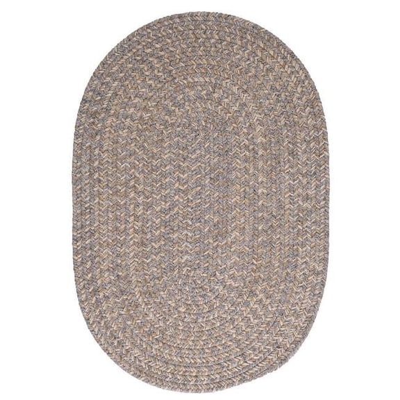 2 x 7 ft. Tremont Braided Rug, Gray