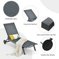 thumbnail image 6 of Goplus Outdoor Lounge Chair Chaise Reclining Aluminum Fabric Adjustable Gray, 6 of 10