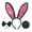 Black, variant on Rongking Bunny Female Halloween Rabbit Costume for Toddler, Little Girls 3-8 Year 5 Piece