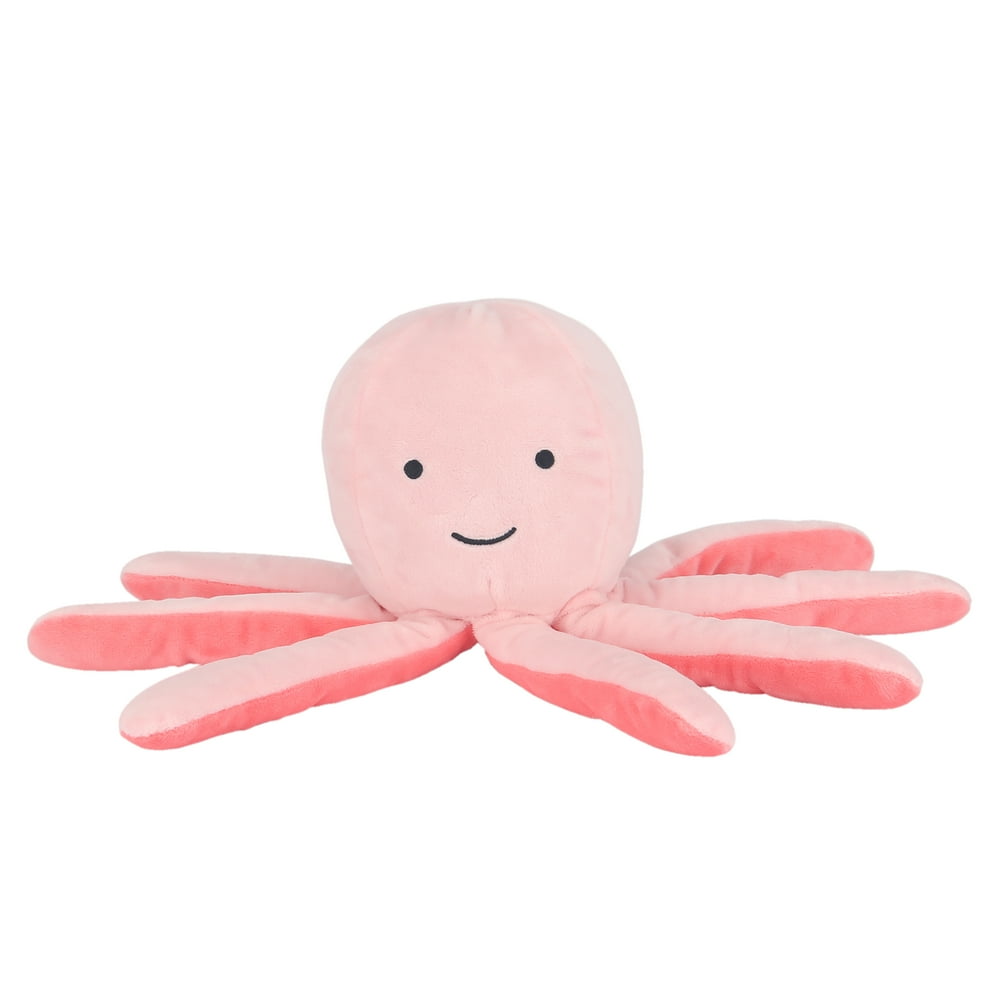 pink and black octopus plush