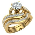 thumbnail image 5 of Diamond Wedding Band Matching to Intertwined Engagement Ring 14K Gold 0.12 CT TW, 5 of 6