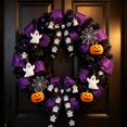 thumbnail image 4 of Ghost Halloween Ribbon, Black Ghost Pattern Plastic Ribbon for Gift Wrapping, Spooky Halloween DIY Craft Decorations, Perfect for Wreath, Treat Bag, Hair Bow, Home Mantel & Haunted House Party Decor, 4 of 5
