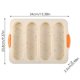 thumbnail image 3 of Molde de silicona de 4 cavidades para pan francés antiadherente para hornear. Molde para pan casero. Bandeja de horno flexible (perfecta para pan y pasteles caseros)., 3 of 4