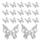 thumbnail image 1 of 30 adornos de mariposa 3D para uñas, de metal plateado, con diamantes de imitación, para manicura y diseños de uñas DIY., 1 of 8