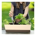 thumbnail image 6 of QZS Modern Plastic Plant Pot,12x3.8x4.6In Durable Flower Box with Drainage Holes for Garden,Balcony,Indoor,Outdoor,1Pack, 6 of 6