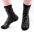 thumbnail image 2 of XIAONU Women's Elastic Floral Butterfly Print Mid Calf Socks, 2 of 4