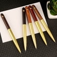 thumbnail image 5 of 4Pcs Wood Signing Pen Metal Gel Pen Office Signing Pen Twist Action Refillable Write Smoohtly Business Gift Pen, 5 of 21
