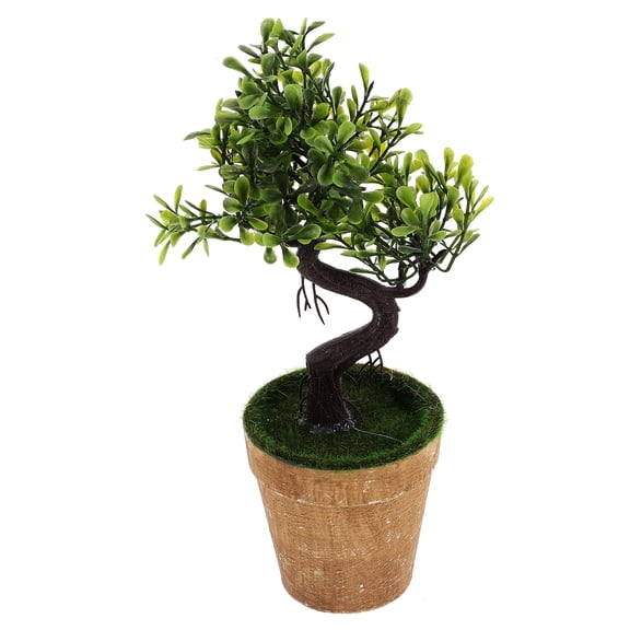 WRISTBIQUE Miniature Artificial Bonsai Tree for Home and Office Decor, Realistic Indoor Faux Plant Decoration