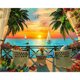thumbnail image 1 of Cuadros Decorativos Pintura de diamante 5D DIY mosaico redondo completo puesta de sol imagen hecha a mano decoración del hogar JShteea Nuevos Originales, 1 of 8