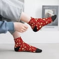 thumbnail image 5 of Goofa Fire Extinguisher Pattern Non Slip Socks with Grips for Elderly, Crew Socks Yoga Hospital Socks Cushioned Sole Gripper Socks for Men Women, 5 of 5