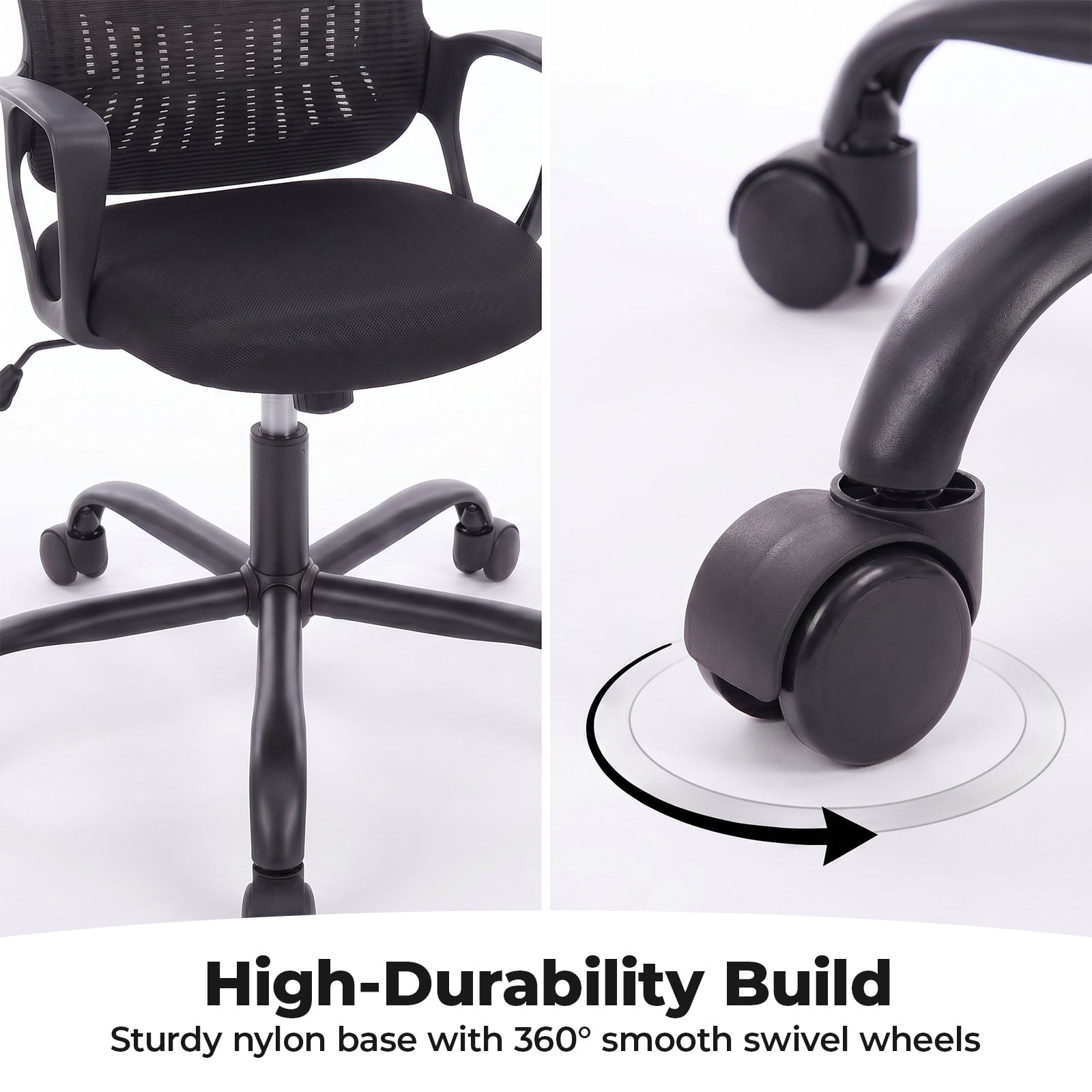 Alvantor 30" Tall Office Chair with Adjustable Footrest, Ergonomic Drafting Chair for Standing Desk, Black/Gray/Pink