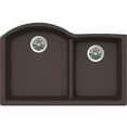 thumbnail image 2 of Elkay Quartz Luxe 33 x 22 x 10, Offset 60/40 Double Bowl Undermount Sink with Aqua Divide, Chestnut, 2 of 2