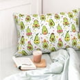 thumbnail image 6 of Disketp Pillow Covers Avocado Playing Music Pattern Throw Pillow Case Cushion Covers,Cushion For Bedroom,Couch,Home-20"X30", 6 of 8